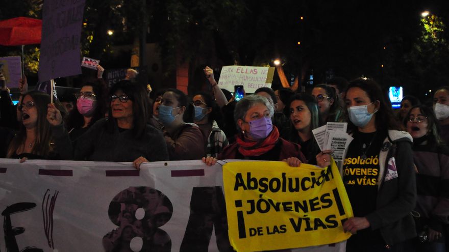 Manifestación por el 8M en Murcia