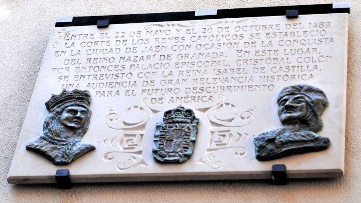 Reyes Católicos placa Jaén