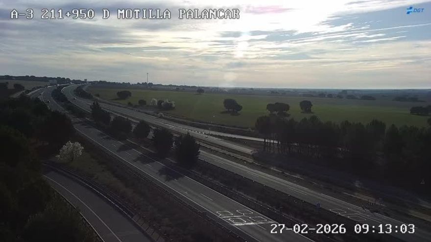 Imagen de la autovía A-3 a su paso por la provincia de Cuenca.