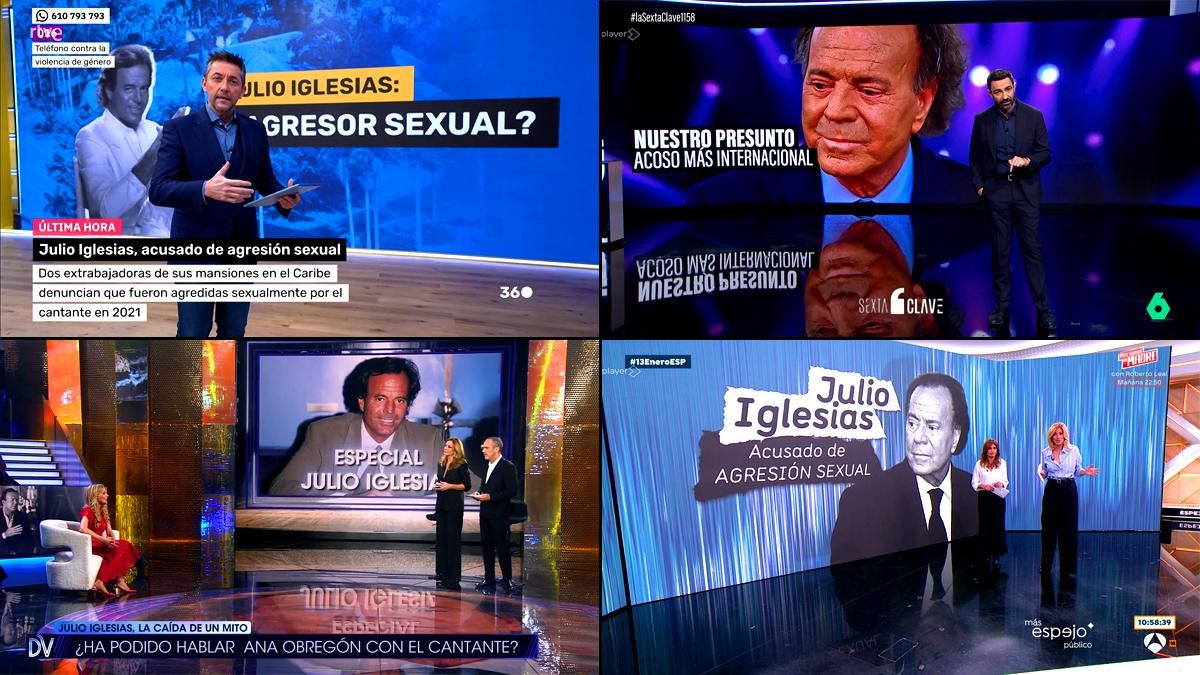 Los programas de actualidad centraron su atención en el caso de Julio Iglesias