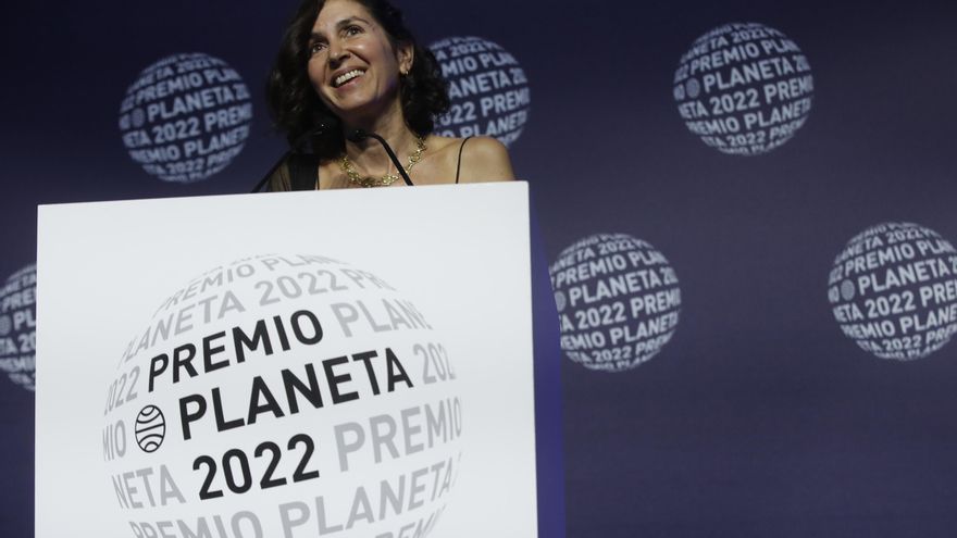 Cristina Campos, tras ser proclamada finalista del Premio Planeta