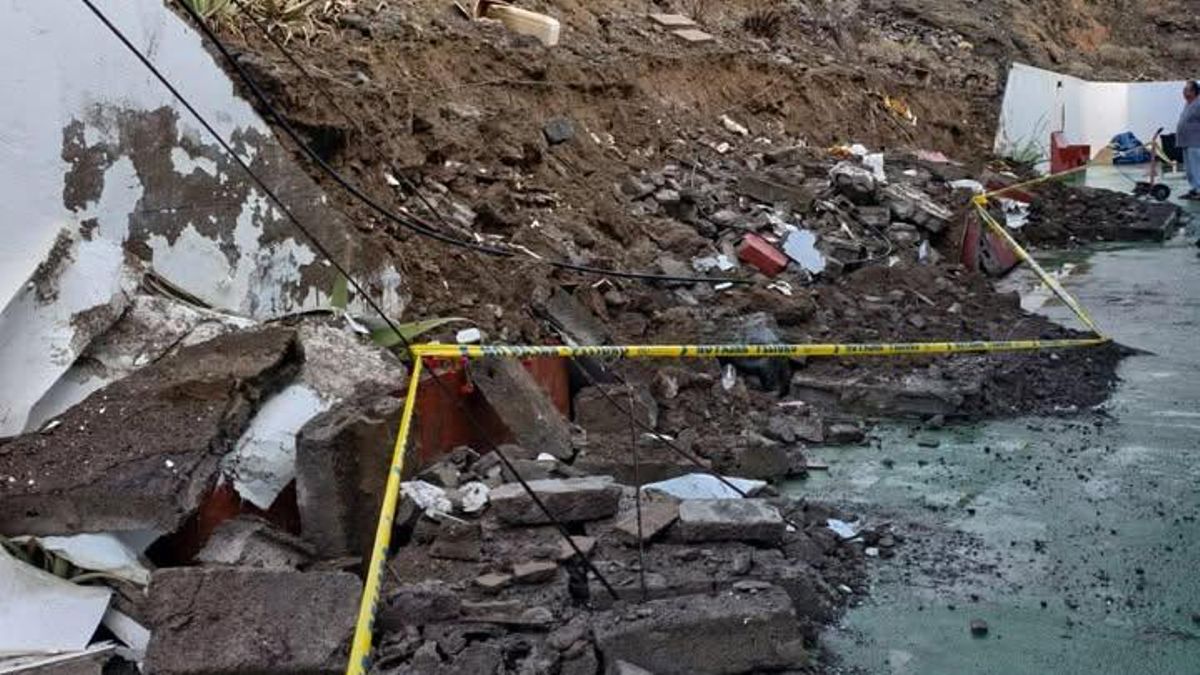 Derrumbe en Mogán sin respuesta municipal: los vecinos alertan del riesgo