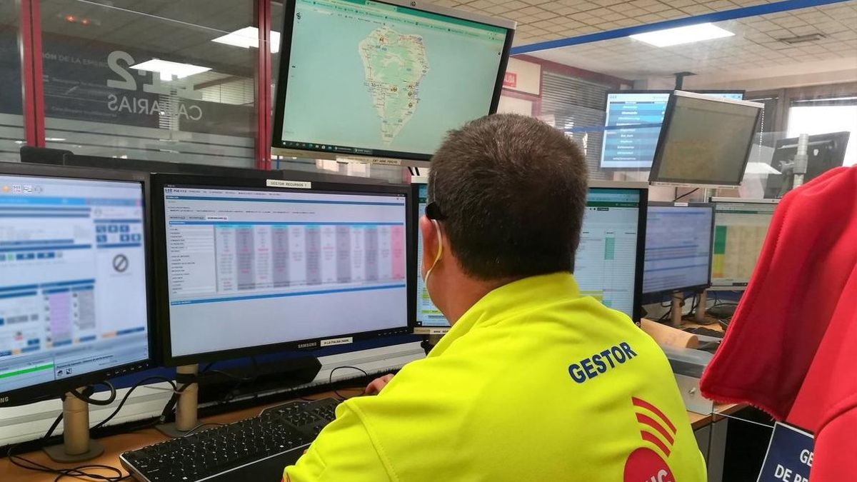 Un herido tras el choque frontal de dos vehículos en Breña Baja