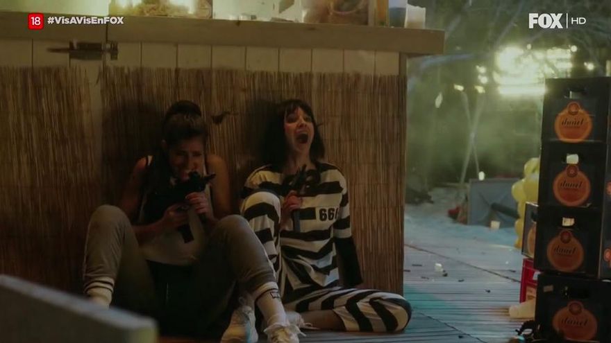 Saray y Zulema antes de salir a disparar