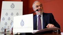 Santiago Muñoz Machado, en la presentación del informe en la sede de la RAE este lunes.
