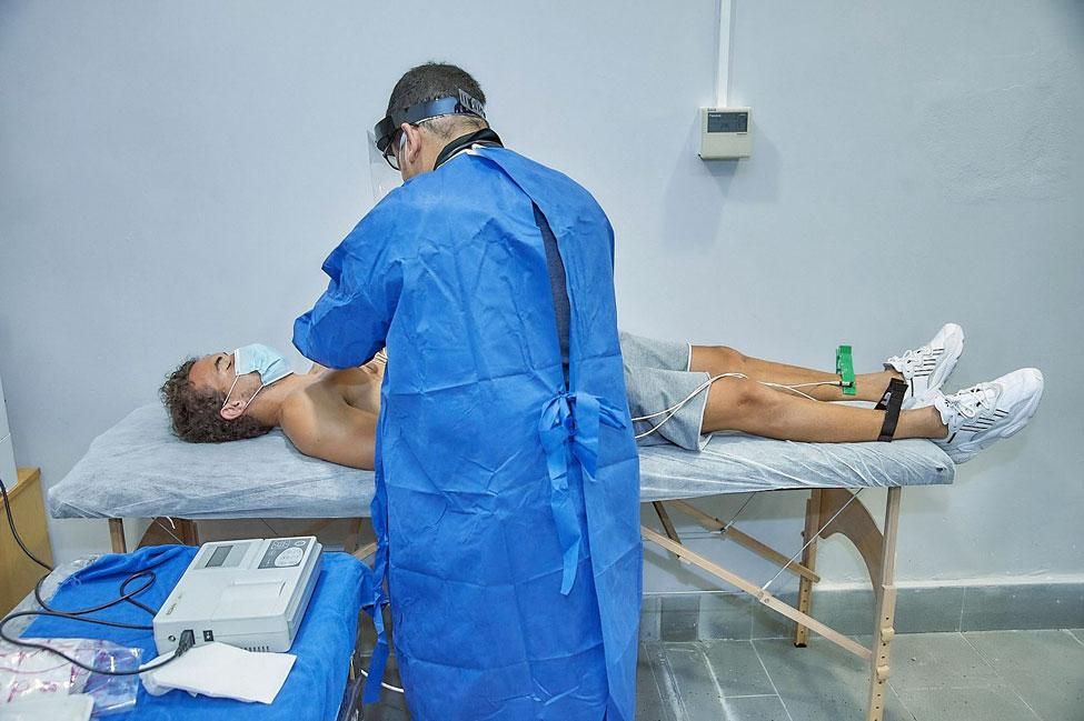 Examen cardiológico de Luis Milla