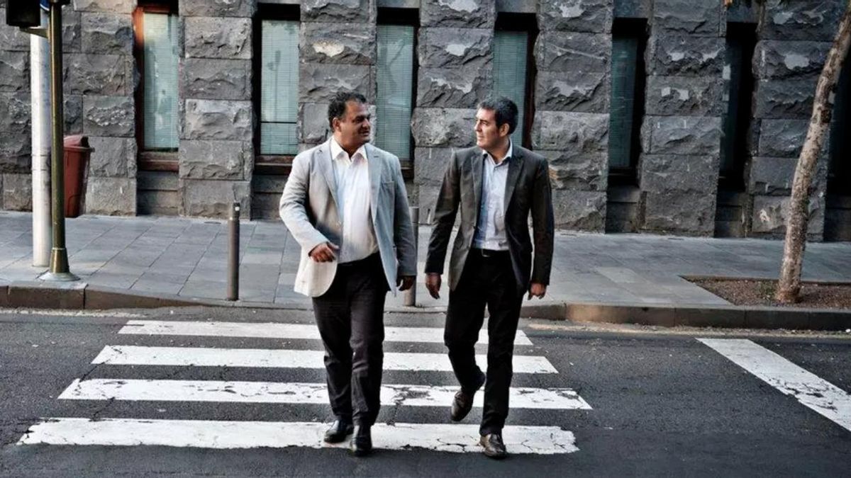 José Alberto Díaz y Fernando Clavijo, en una imagen de archivo. (Presidencia del Gobierno de Canarias)
