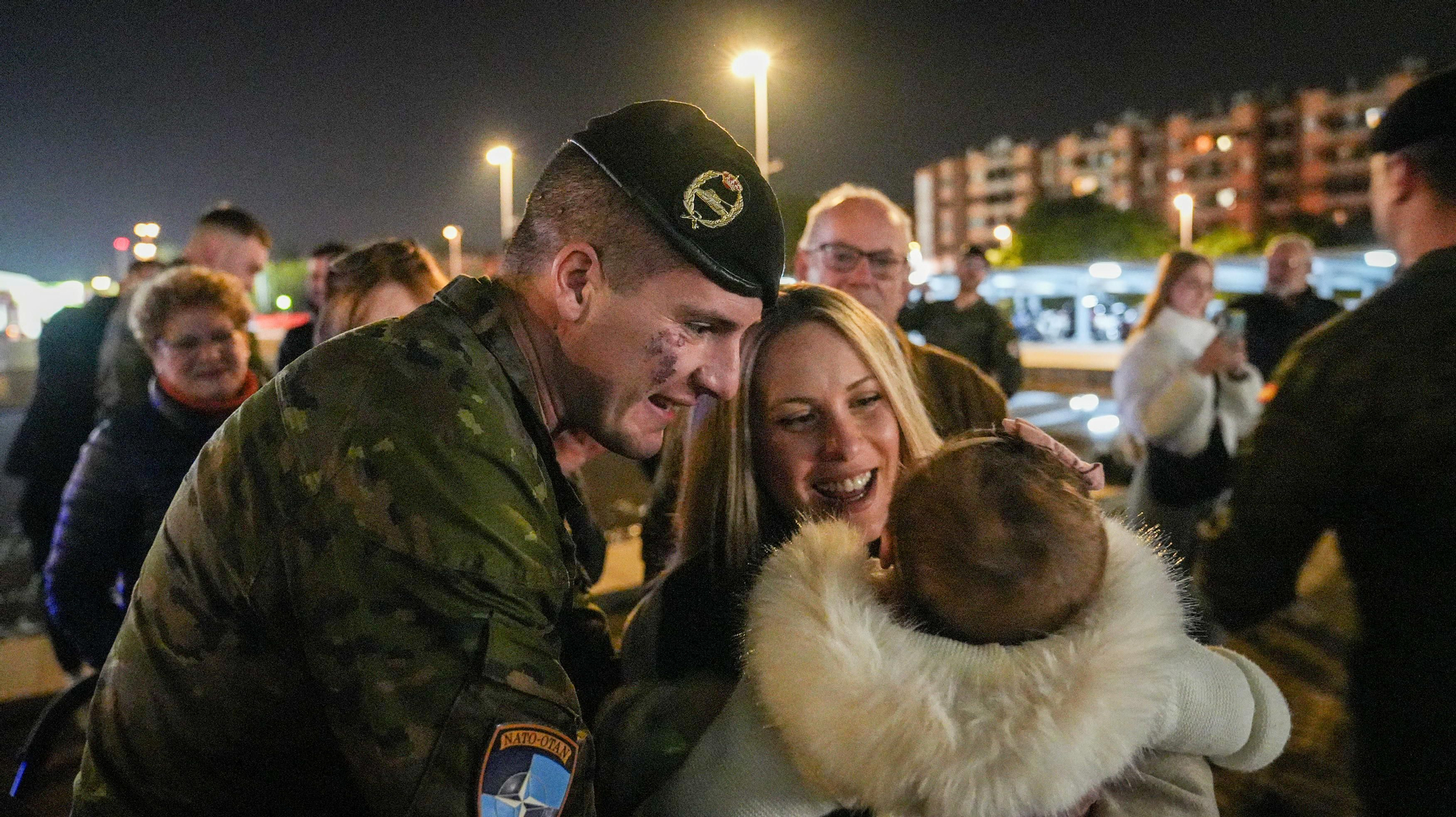 Llegada de la 1º rotación del contingente eFP XVII, con los componentes de la Brigada 'Guzmán el Bueno' X.
