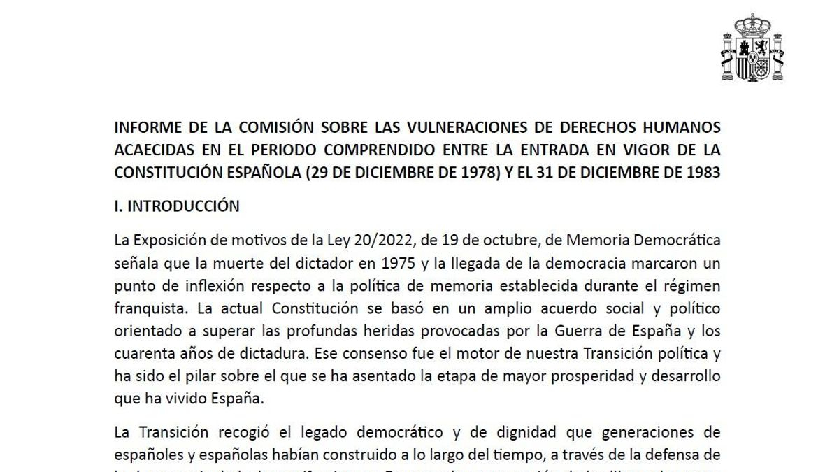 Consulta el informe completo del Gobierno sobre los 63 asesinatos de la Policía y la ultraderecha entre 1979 y 1983