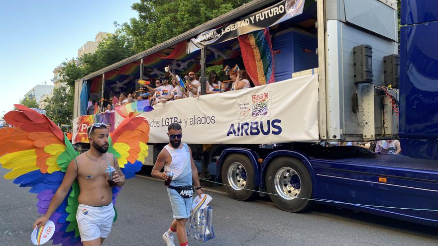 La carroza de Airbus, una de las que más ha llamado la atención.