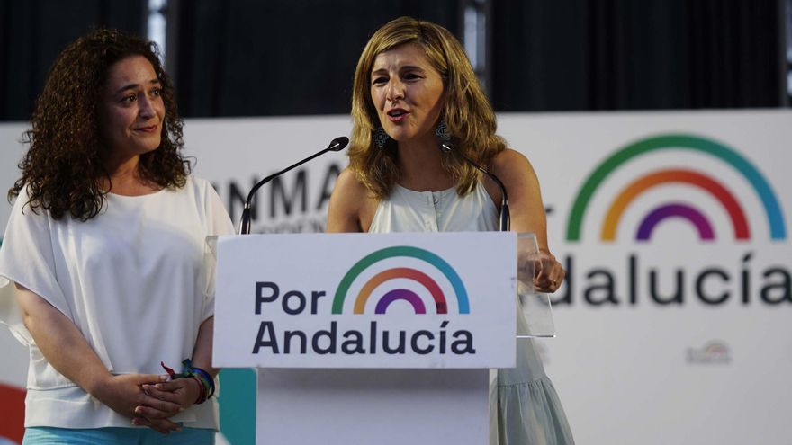 Yolanda Díaz, en su primer mitin con Por Andalucía: "Estoy dispuesta a dar un paso para ganar España"