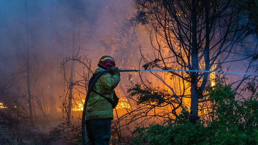 Arde "El Santuario": más de seis mil hectáreas quemadas en el noroeste de Chubut y el fuego sigue descontrolado