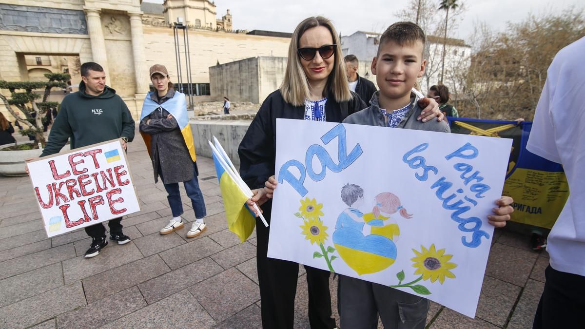 Manifestación y marcha solidaria en favor del pueblo ucraniano