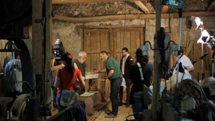 Rodaje en Pedrún de Torío.