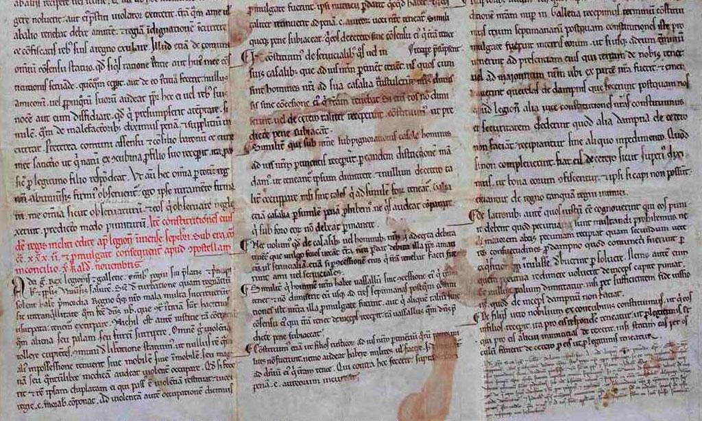 La copia de la Catedral de Orense de los Decreta de Alfonso IX emitidos por las Cortes de León de 1188.