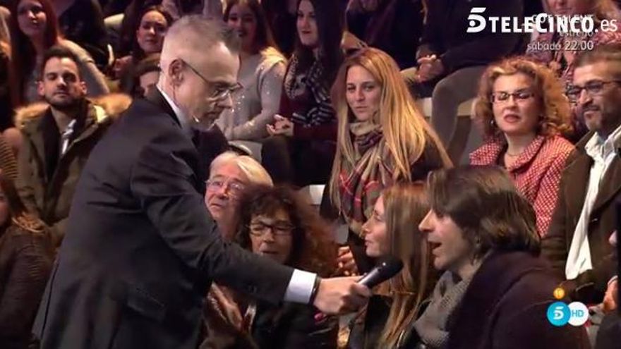 La familia de Toño Sanchís en plató