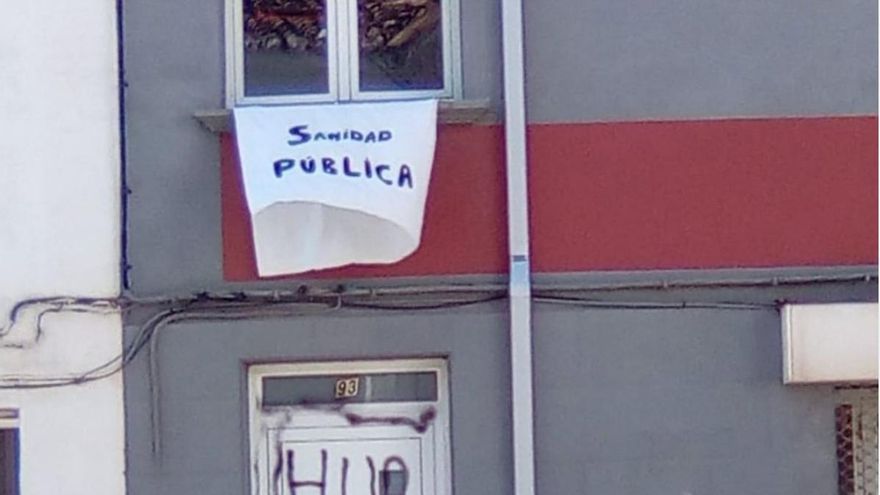 Vandalismo e insultos en una vivienda en la que se defendía la sanidad pública en Pradejón