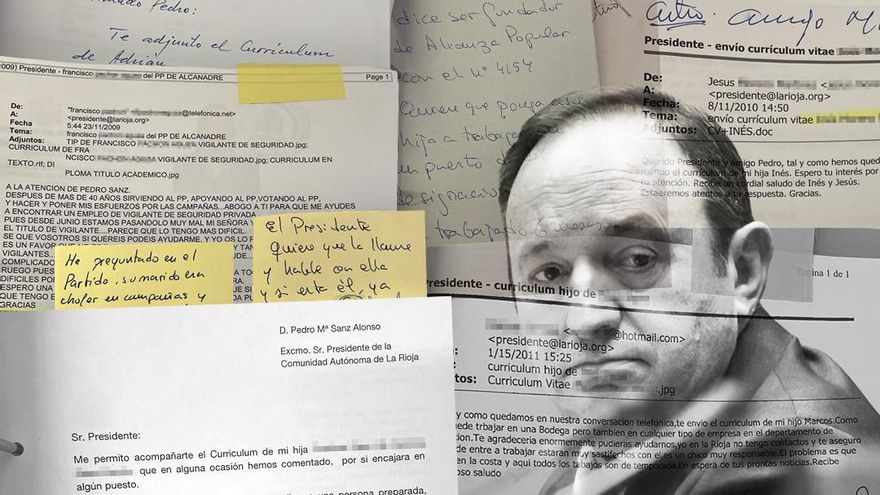 El PP convirtió el Gobierno de La Rioja en una agencia de colocación de afines y conocidos en la etapa de Pedro Sanz