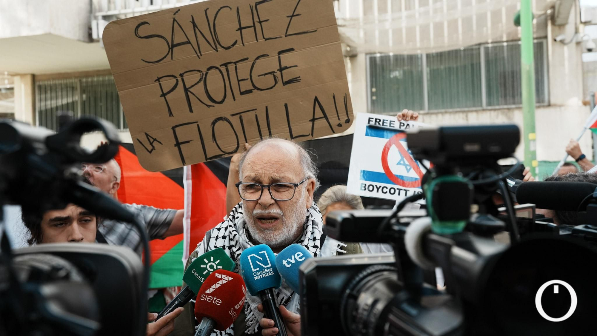 Concentración de las iniciativas solidarias con Palestina de Córdoba.