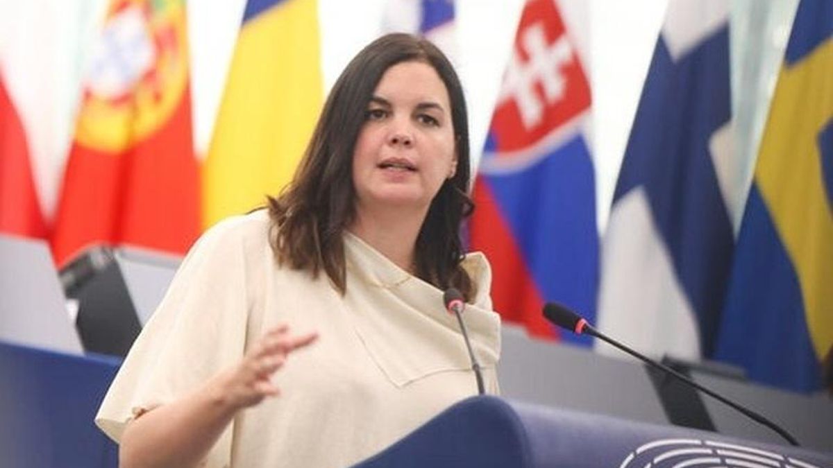 Sandra Gómez en el Europarlamento.