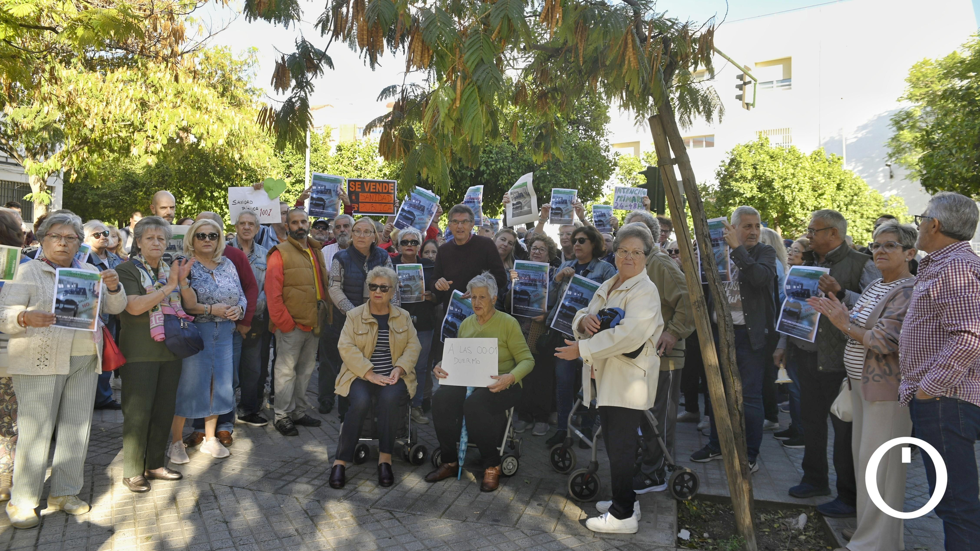 Concentración en el centro de salud de la Fuensanta