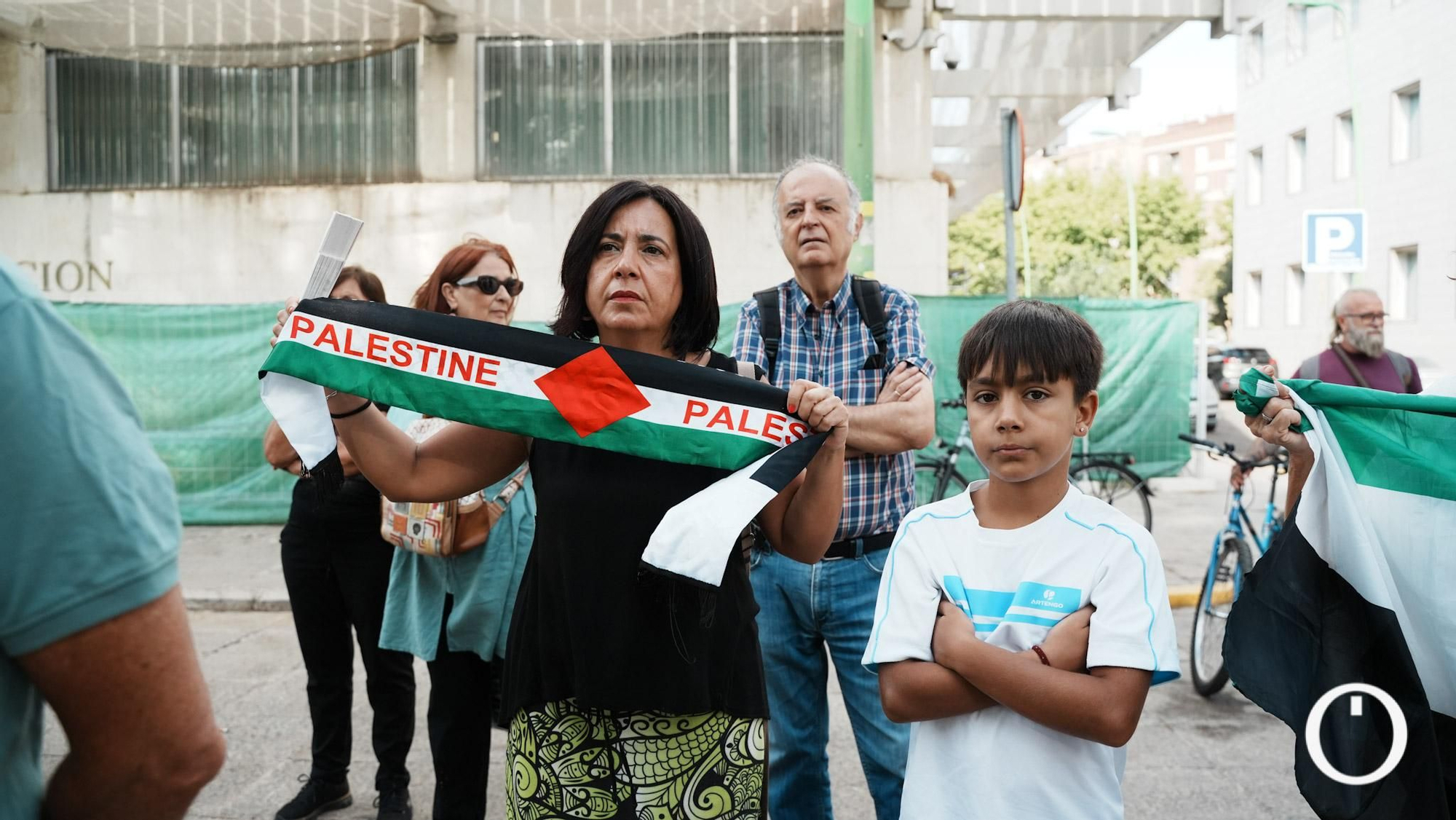 Concentración de las iniciativas solidarias con Palestina de Córdoba.