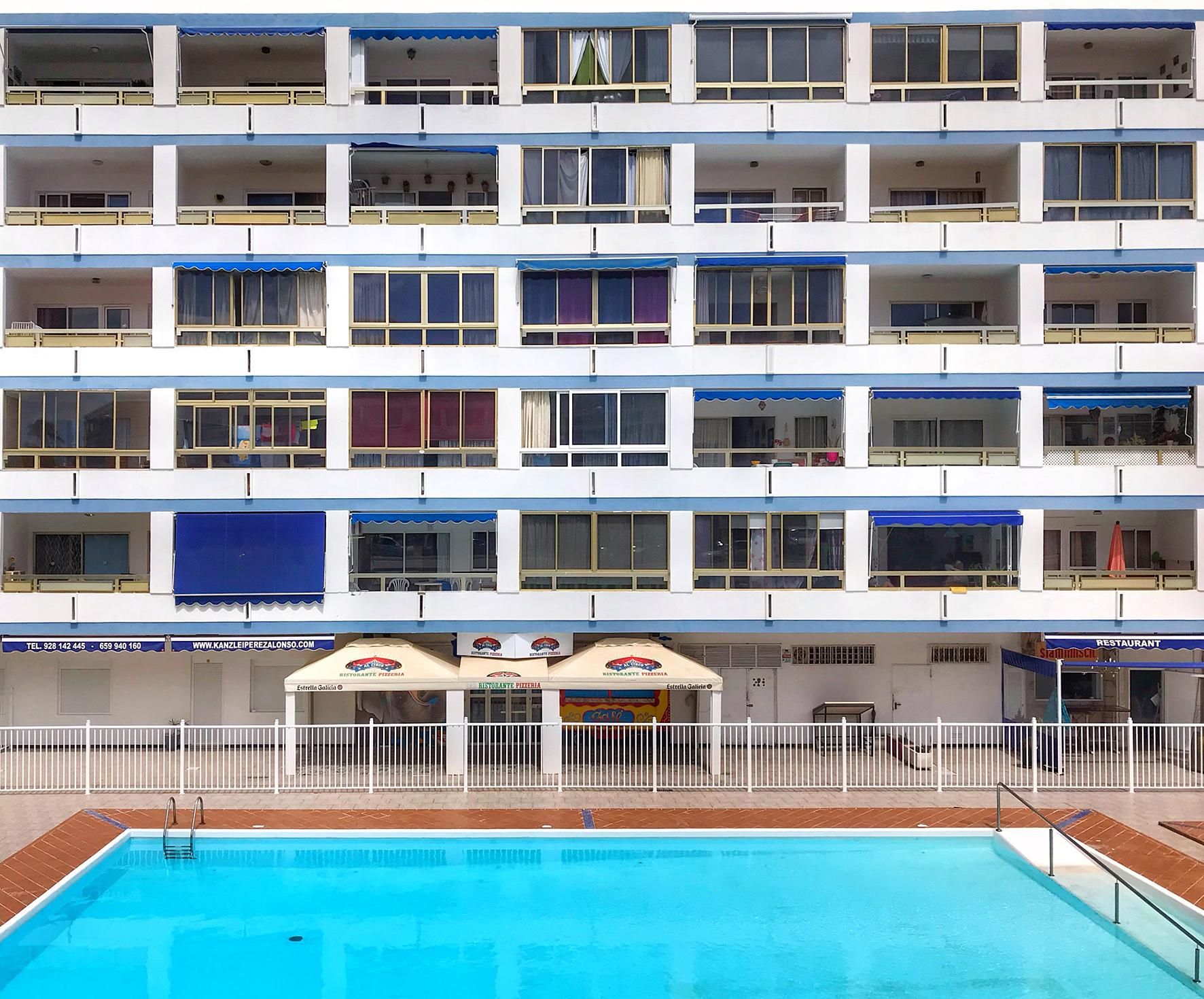 Apartamentos cerrados en el sur de Gran Canaria.