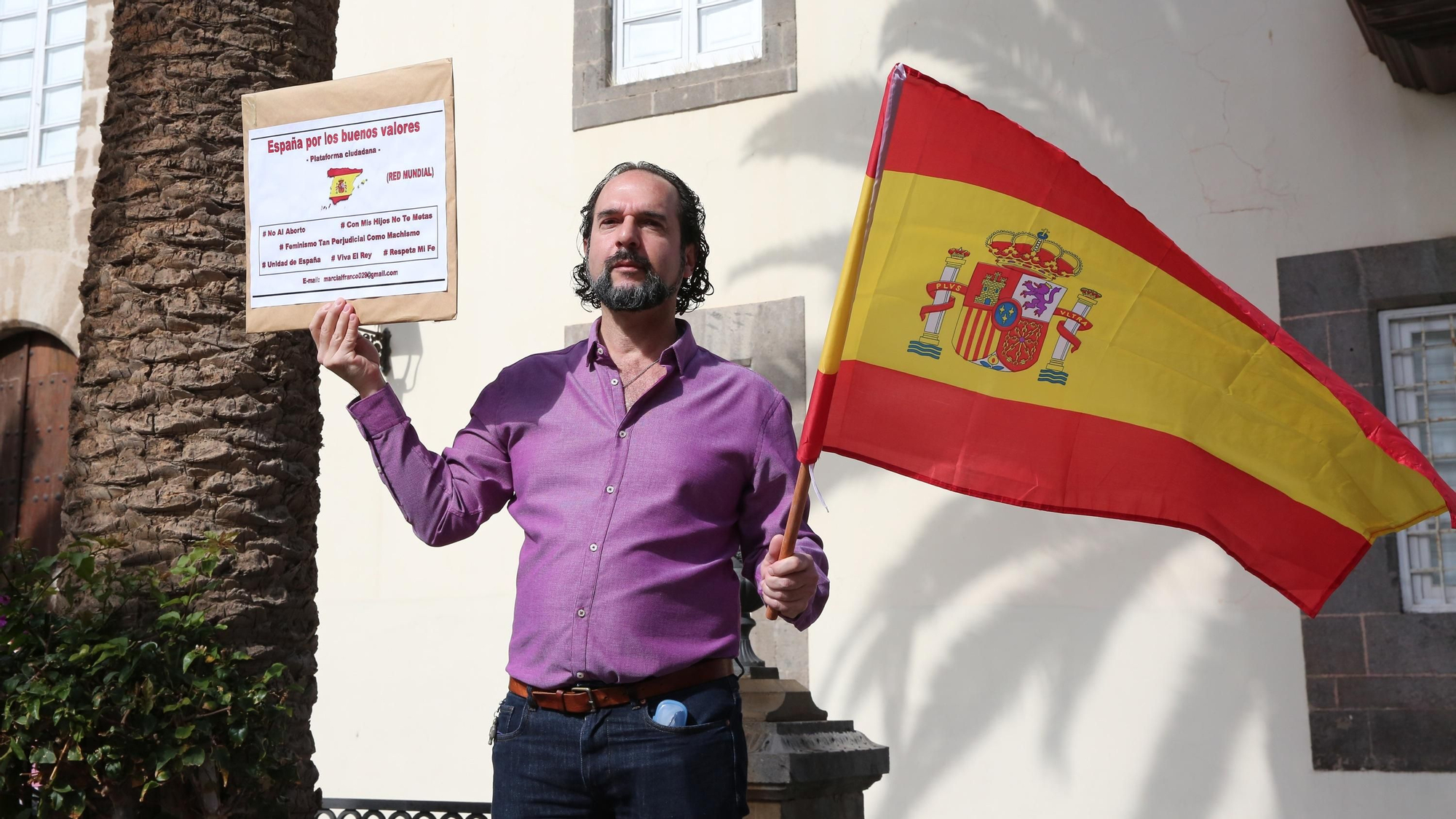 Concentración de Vox en Las Palmas de Gran Canaria