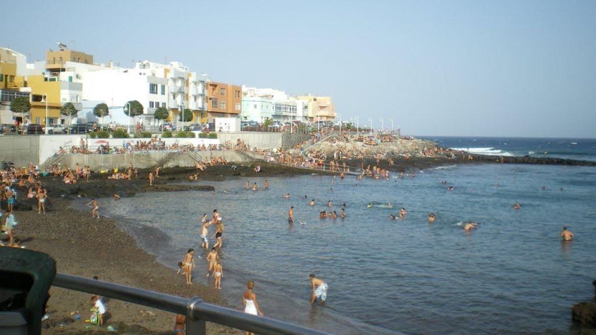 Playa del Zoco Negro, en Arinaga, (Agüimes, Gran Canaria).