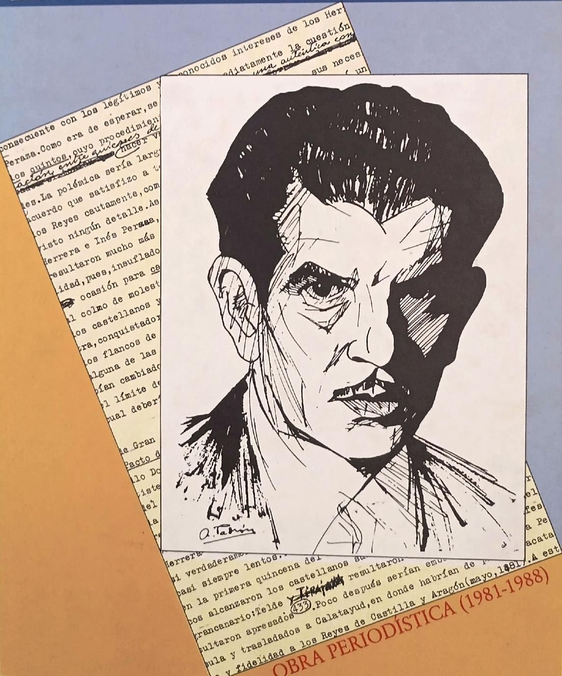 Agustín de la Hoz en Lancelot. Fragmento de la cubierta del libro.