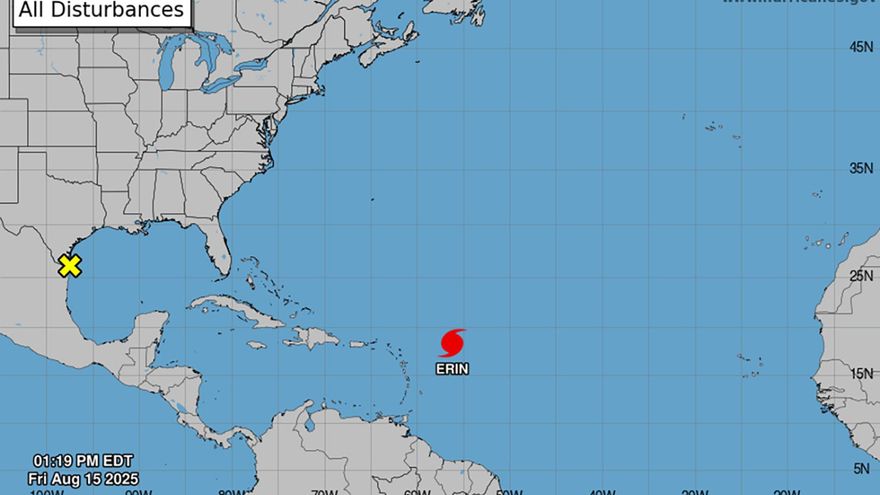 Tormenta Erin se convierte en el primer huracán de la temporada del Atlántico