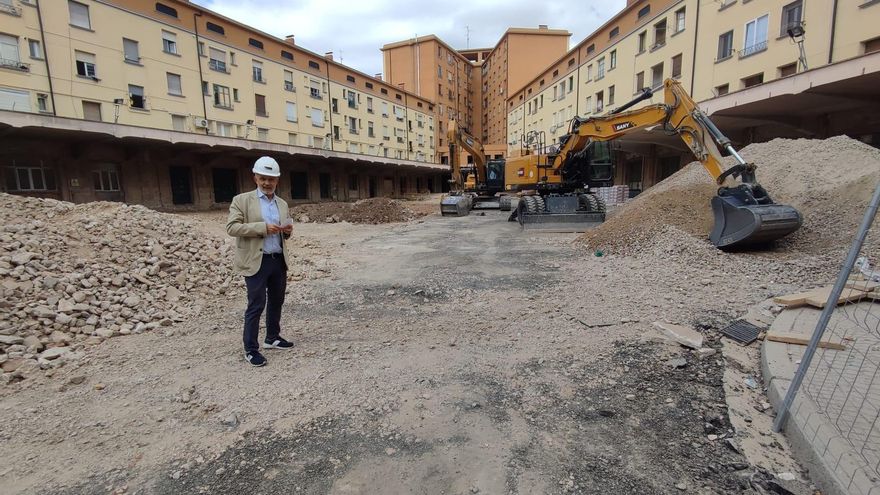 Comienza la construcción de la plaza jardín urbana en la antigua estación de autobuses de Logroño