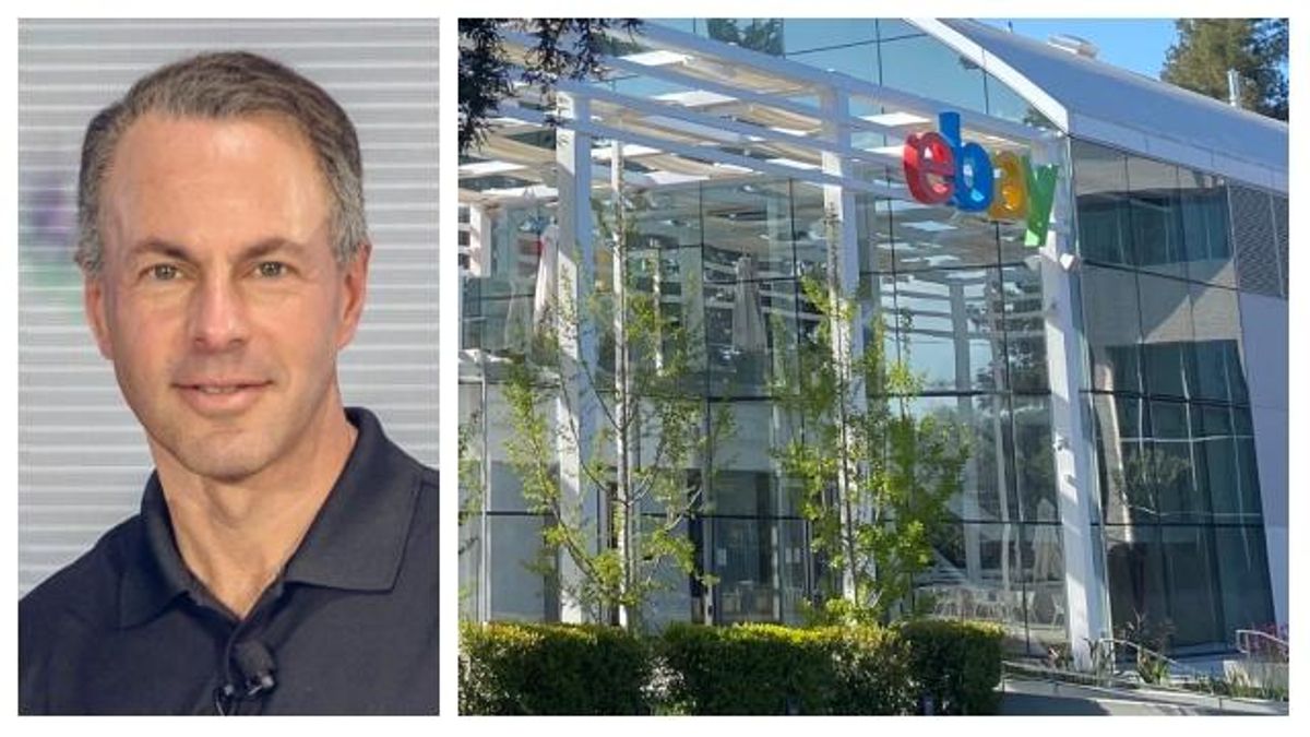 El CEO de eBay en el momento de los hechos, Devin Wenig, junto a las oficinas de la tecnológica en Silicon Valley.