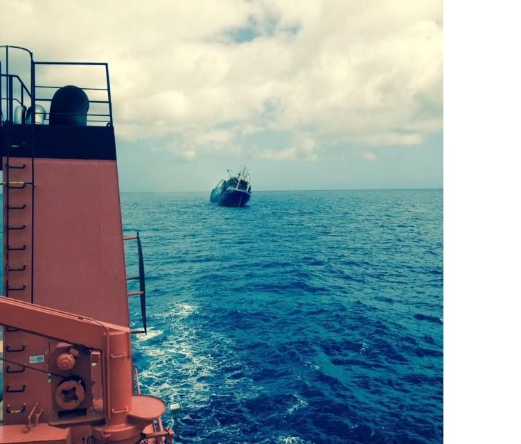 El pesquero Oleg Naydenov. Foto. Twitter Salvamento Marítimo