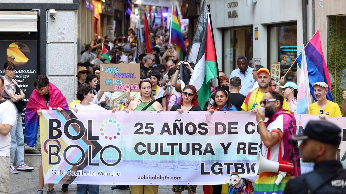 Manifestación del Orgullo LGTBIQA+ en Toledo