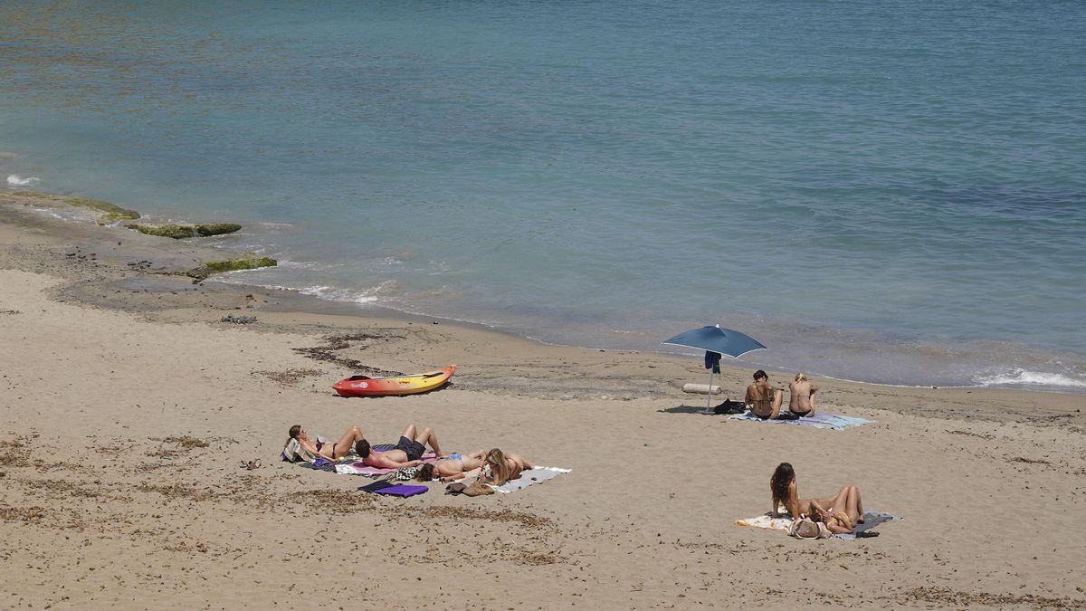 Vista de la playa del municipio menorquín de Maó