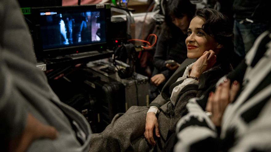 Macarena García tras las cámaras