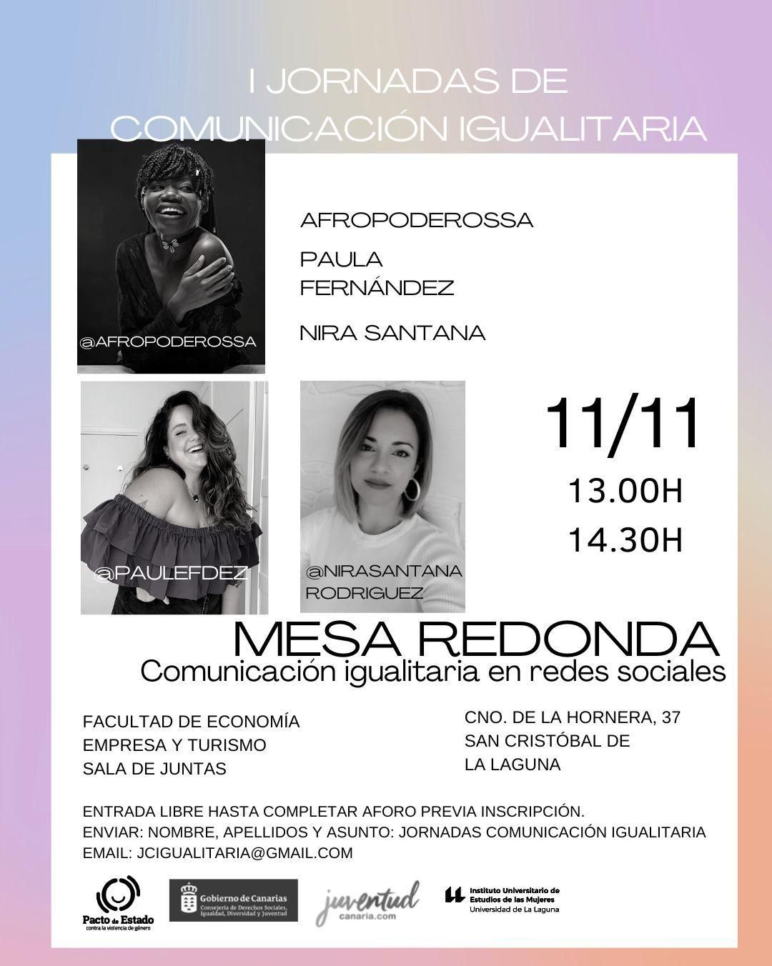 I Jornadas de Comunicación Igualitaria.