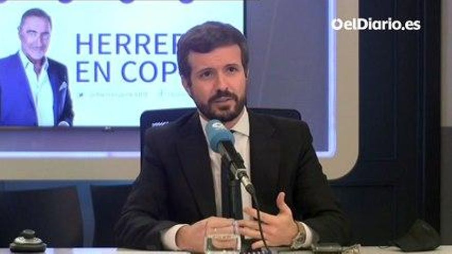 Casado tiene "sospechas" de que tras la confesión de Bárcenas está el Gobierno y dice que "ese PP ya no existe"