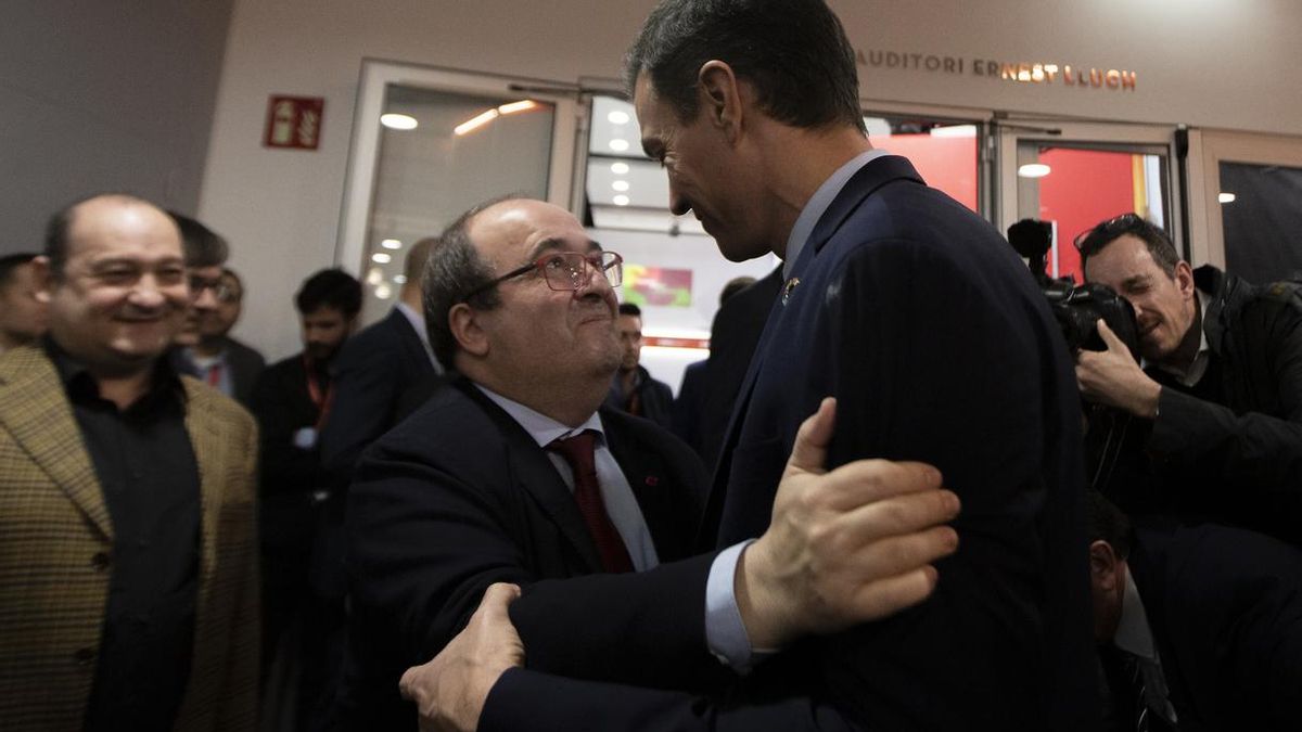 Miquel Iceta y Pedro Sánchez
