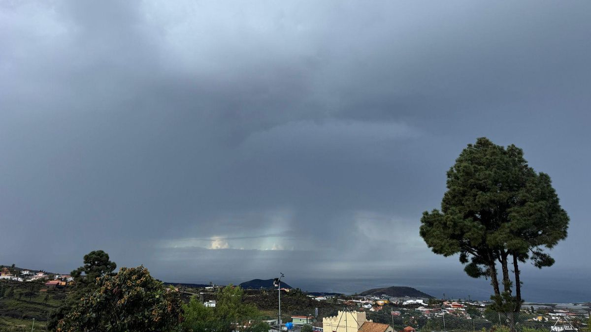 Chubascos acompañados de tormentas este miércoles en La Palma