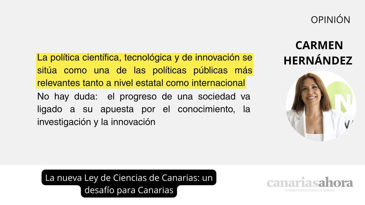 La nueva Ley de Ciencias de Canarias: un desafío para Canarias