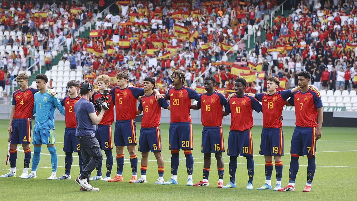 Las imágenes del partido España - Ucrania Sub 17 en El Arcángel