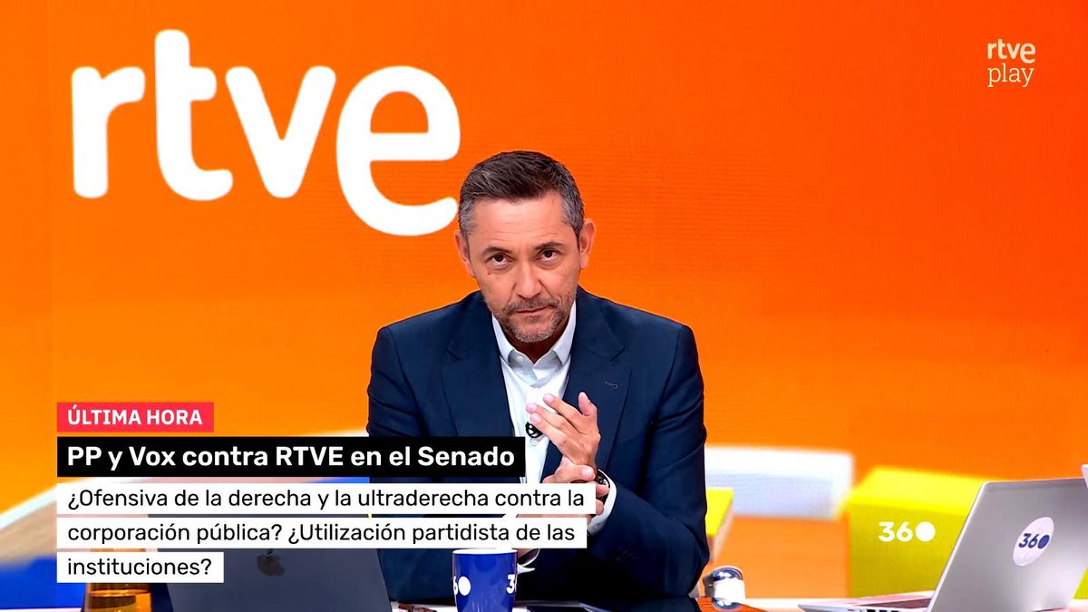 Javier Ruiz denuncia una "ofensiva" contra RTVE por sus audiencias: "Si ustedes están aquí, otros canales pierden dinero"