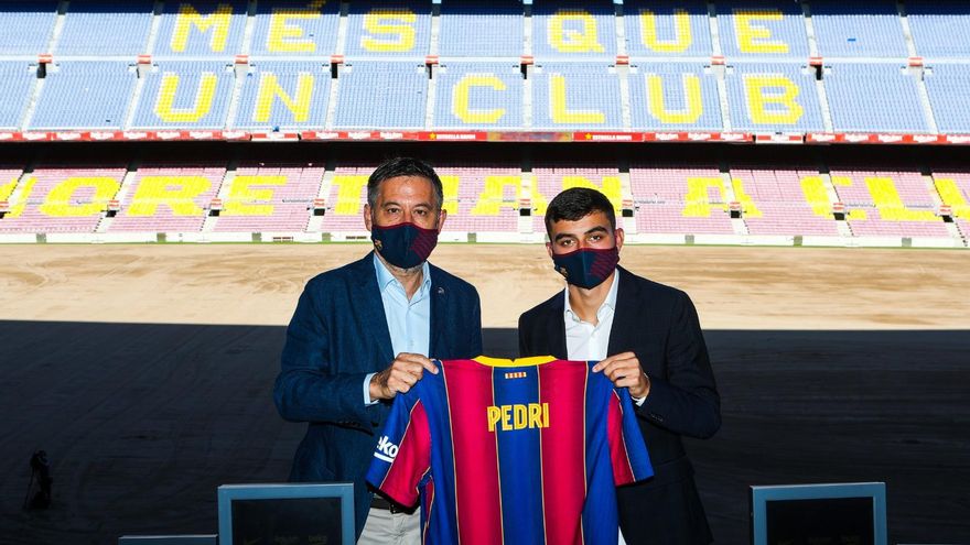 Pedri: "Quiero quedarme en el Barça y aprender de los mejores"