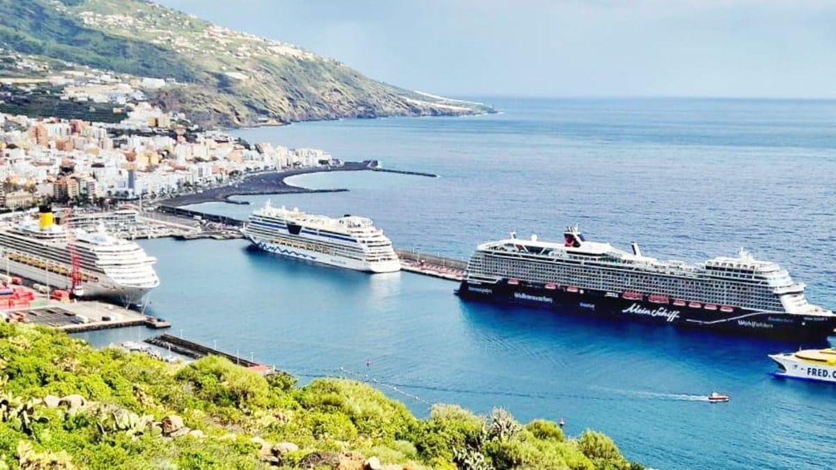 Desembarcan en La Palma más de 10.200 personas en tres cruceros
