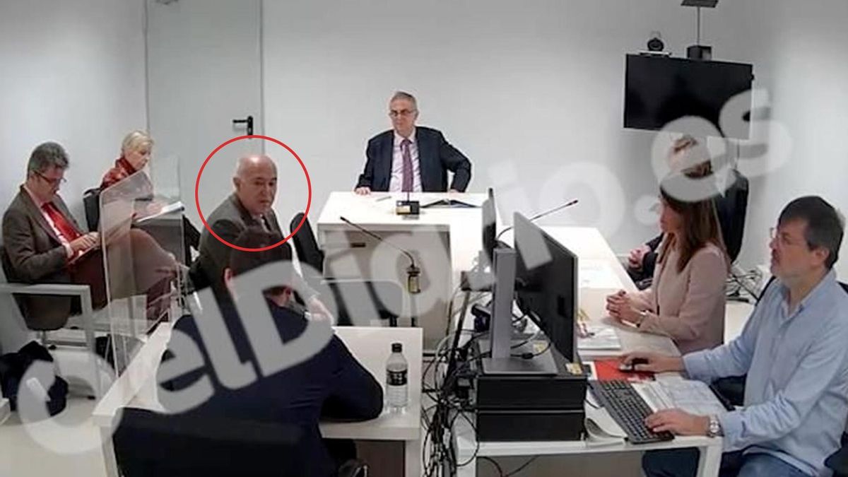 El comisario García Catalán durante su declaración como testigo del pasado diciembre
