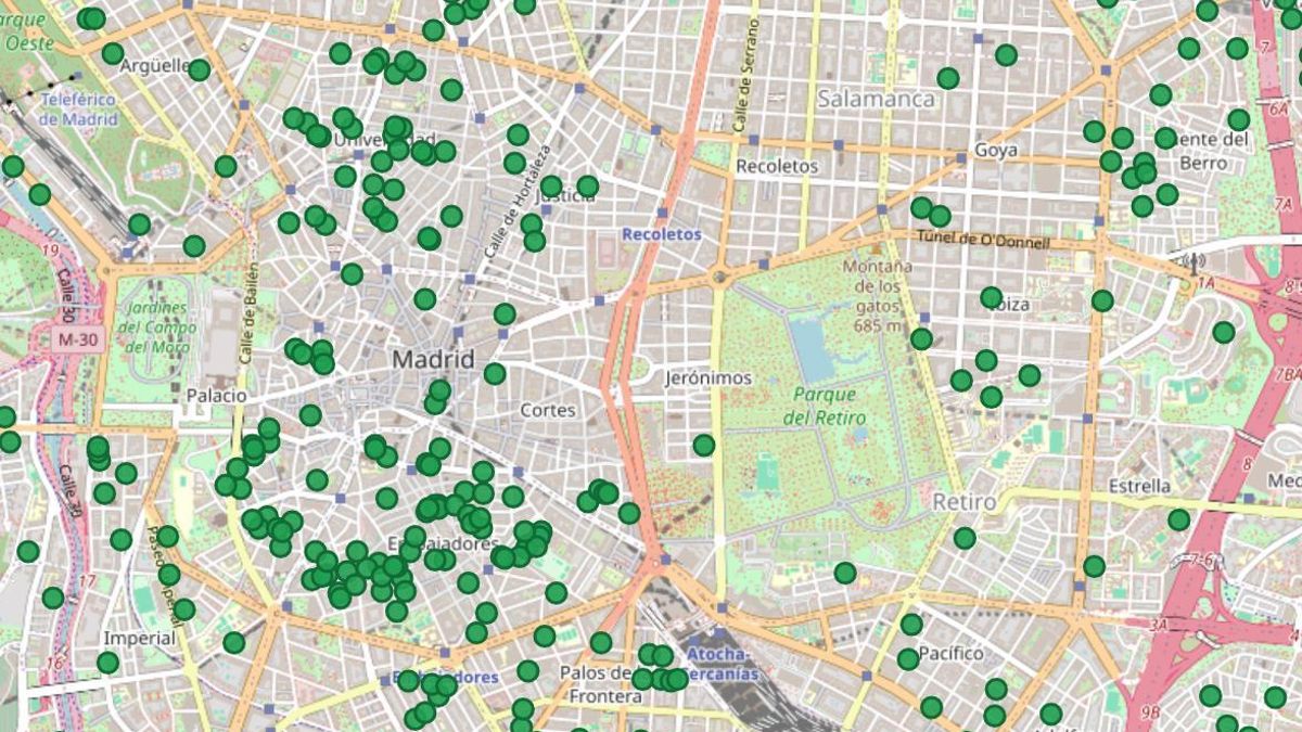 Plano de VUT con licencia del Ayuntamiento de Madrid