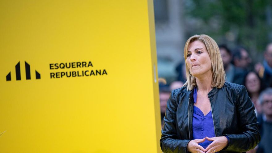 La candidata de ERC por Tarragona, Raquel Sans, en un acto al inicio de la campaña