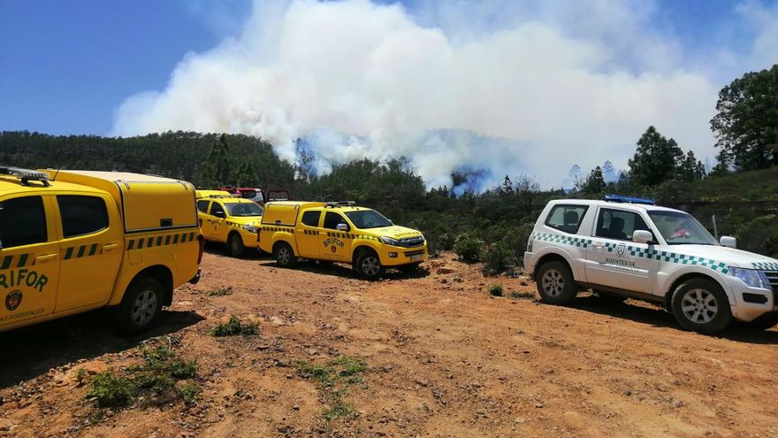 Incendio en Arico